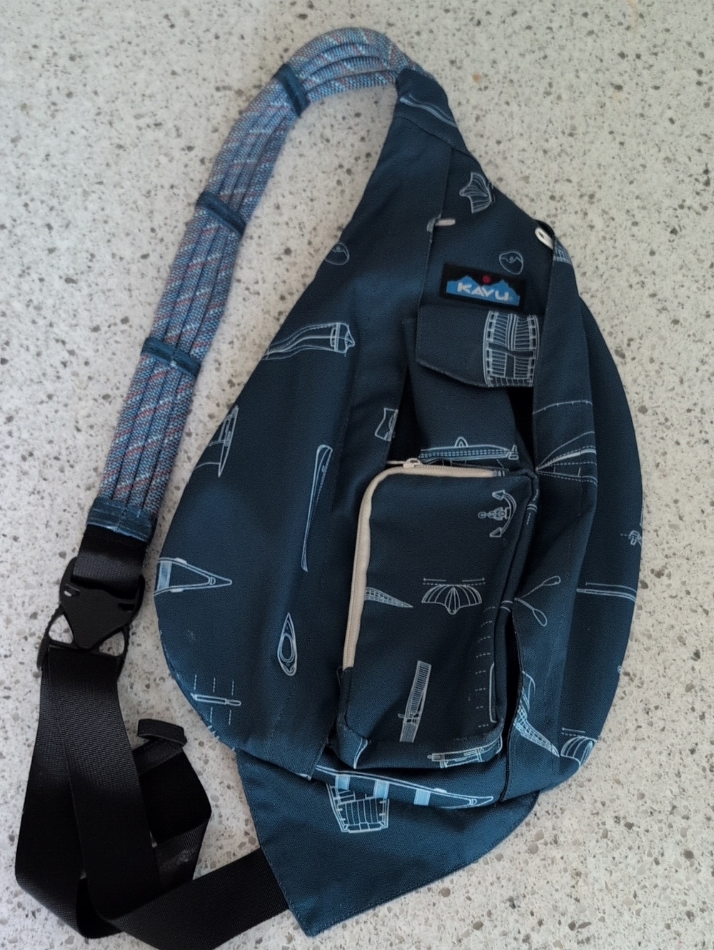 Kavu Nautical Rope Sling Bag NWOT